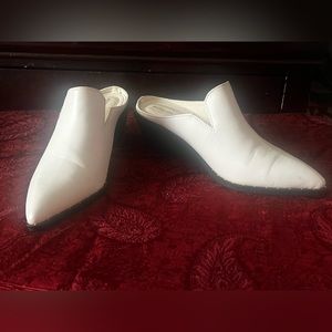 White Cowgirl Style Mules